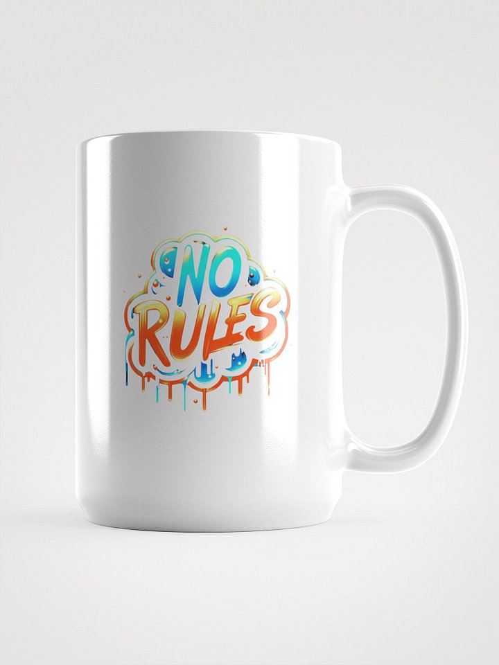NO RULES – Neon Graffiti Street Text product image (1)