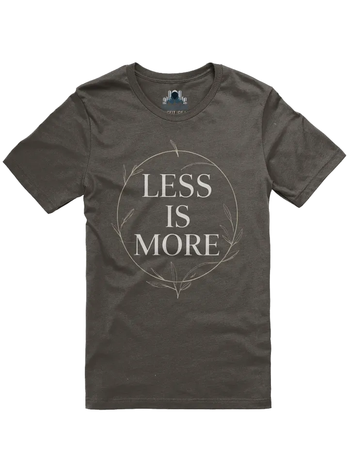 Minimalist T-Shirt, Less Is More Gift, Neutral Modern Tee product image (1)