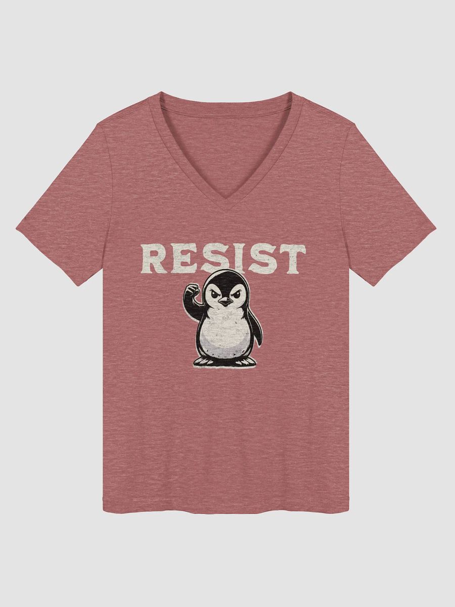 Resist Penguin V-Neck Tee product image (3)