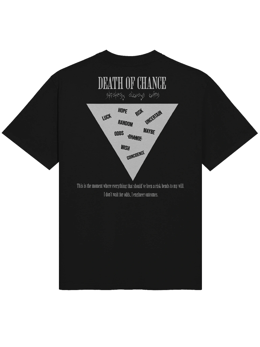 Magigio Death of Chance “Calculated” Oversized Faded Tee (White) product image (4)