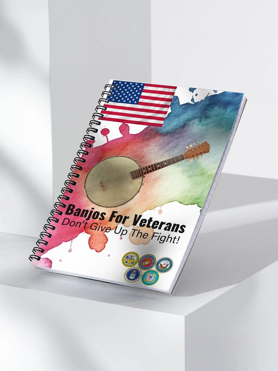 Banjos For Veterans (B4V) Artwork Spiral Notebook product image (4)