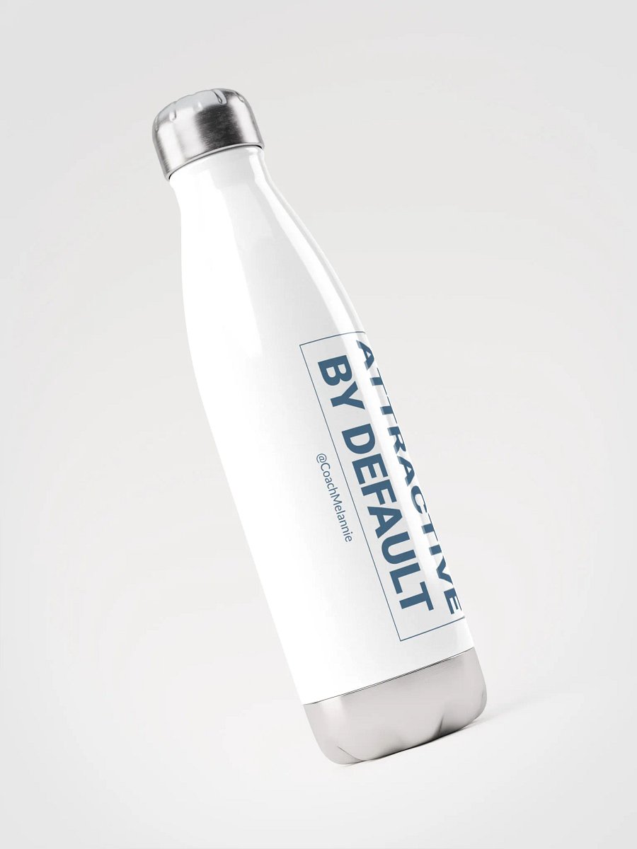 Attractive By Default – 17 oz Insulated Water Bottle (White) product image (3)