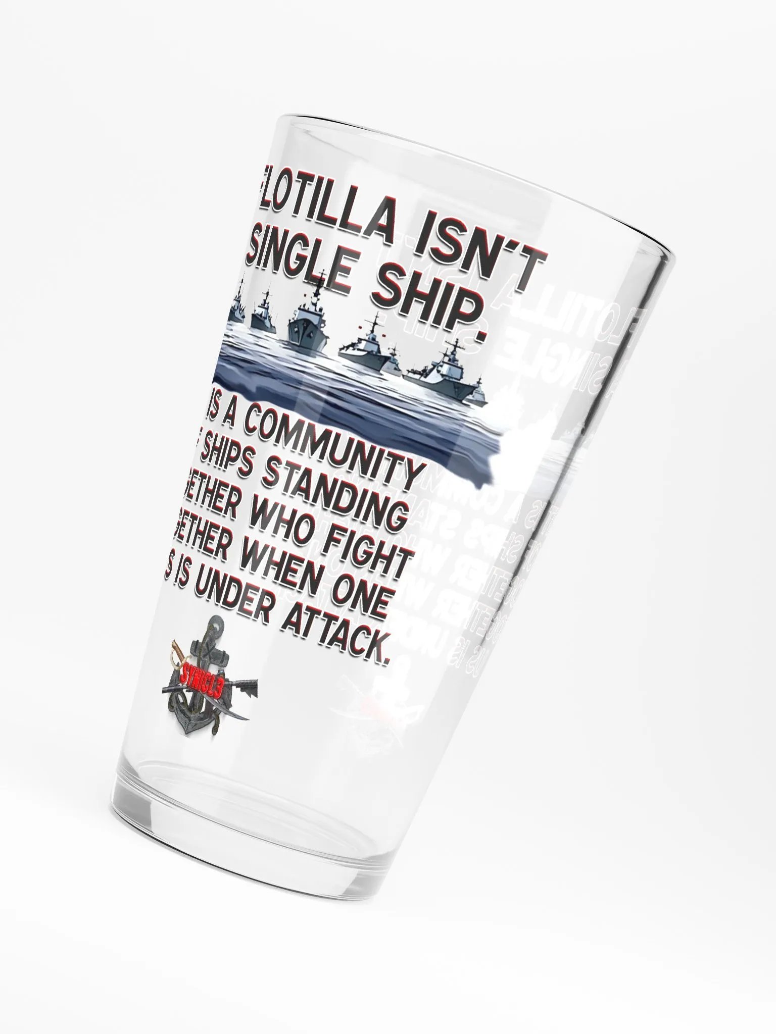 A Flotilla - Pint Glass product image (1)