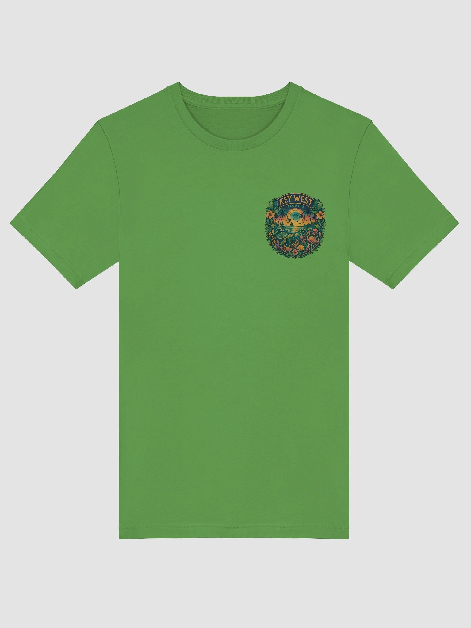 Key West Tropical T-Shirt Ultra Soft Tee with Ocean Scene product image (5)