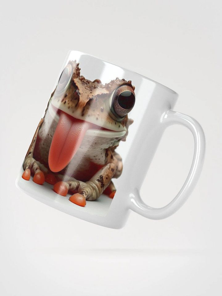Rude Toad #Humorous Glossy Mug - White product image (2)
