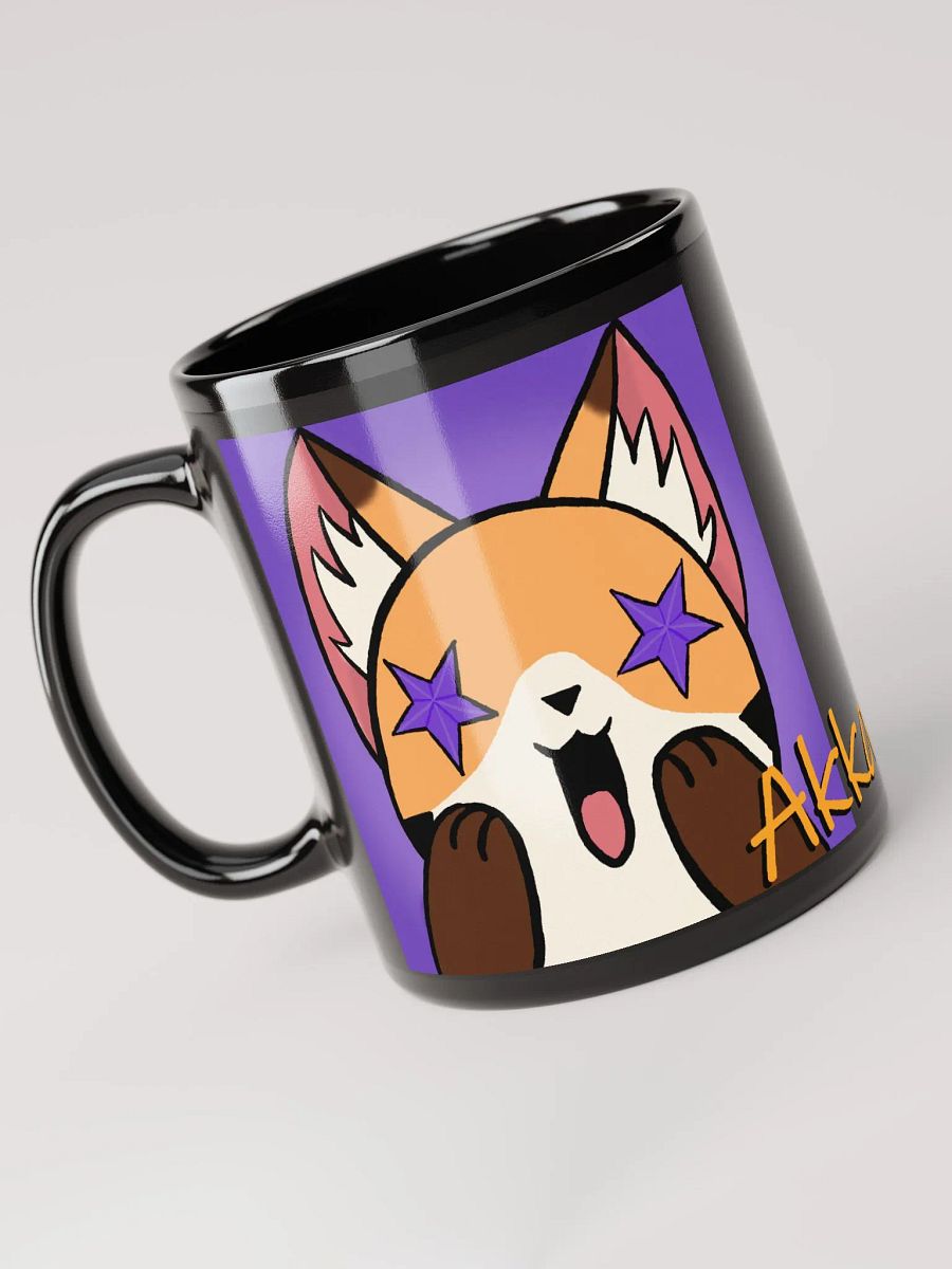 Wow Black Glossy Mug product image (3)
