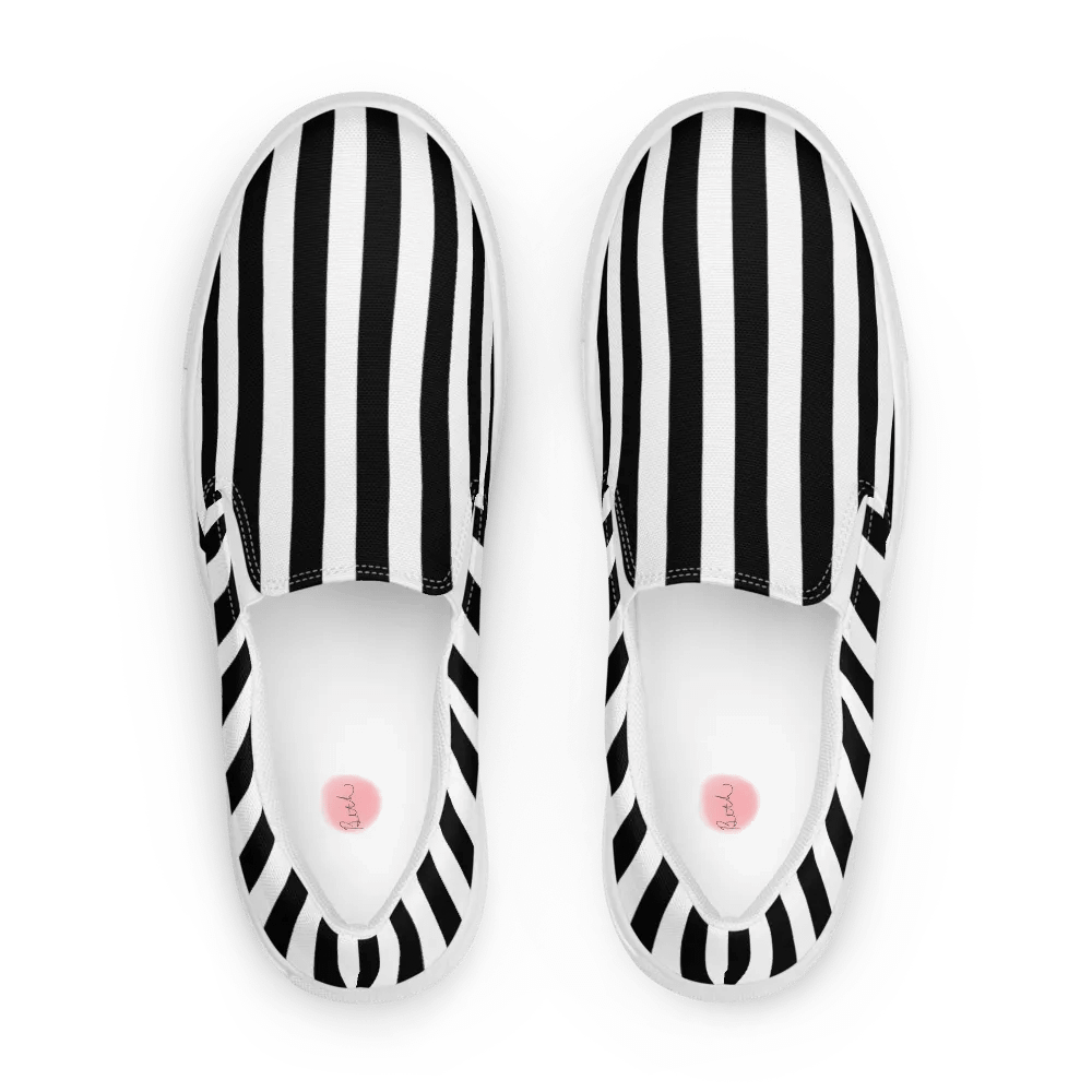 Black And White Striped Woman's Shoes product image (4)