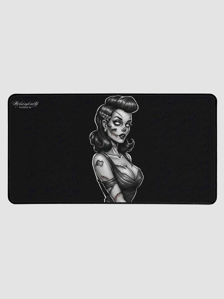 Zombie Pinup 08 Exclusive Black/White Edition Desk Mat product image (1)