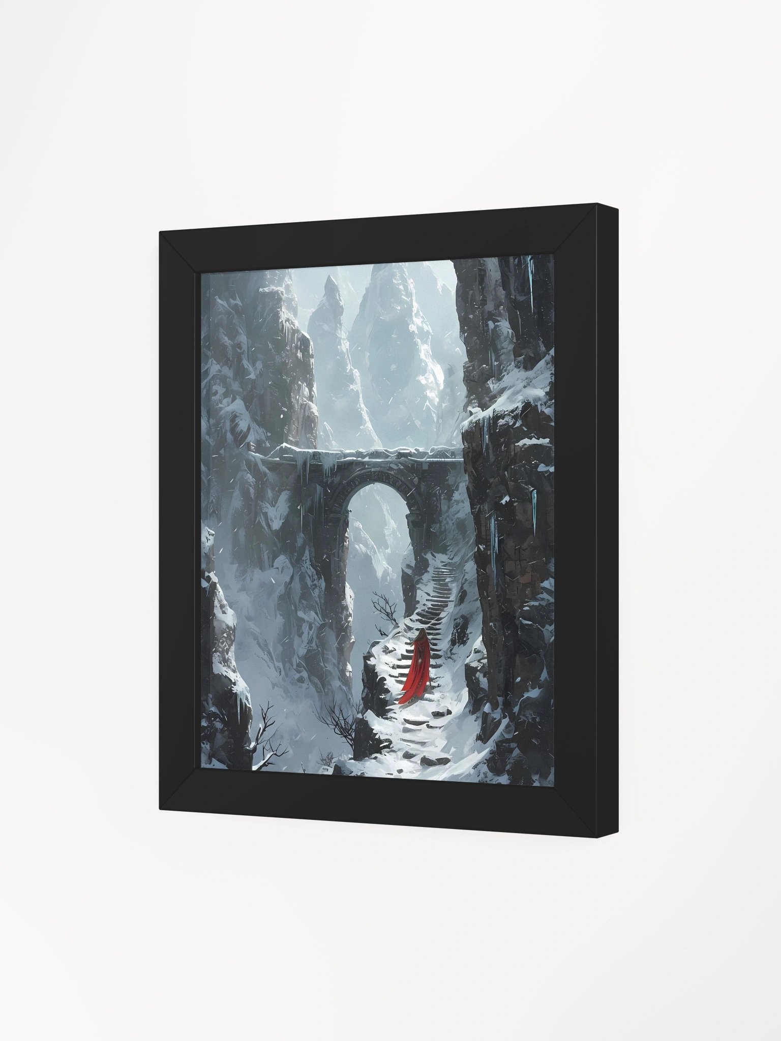 Snowy Mountain Wanderer Framed Poster product image (4)