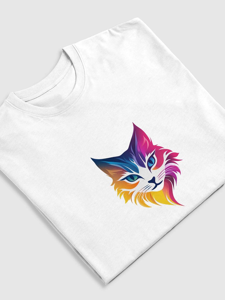 Vibrant Cat Face Gradient Tee product image (33)