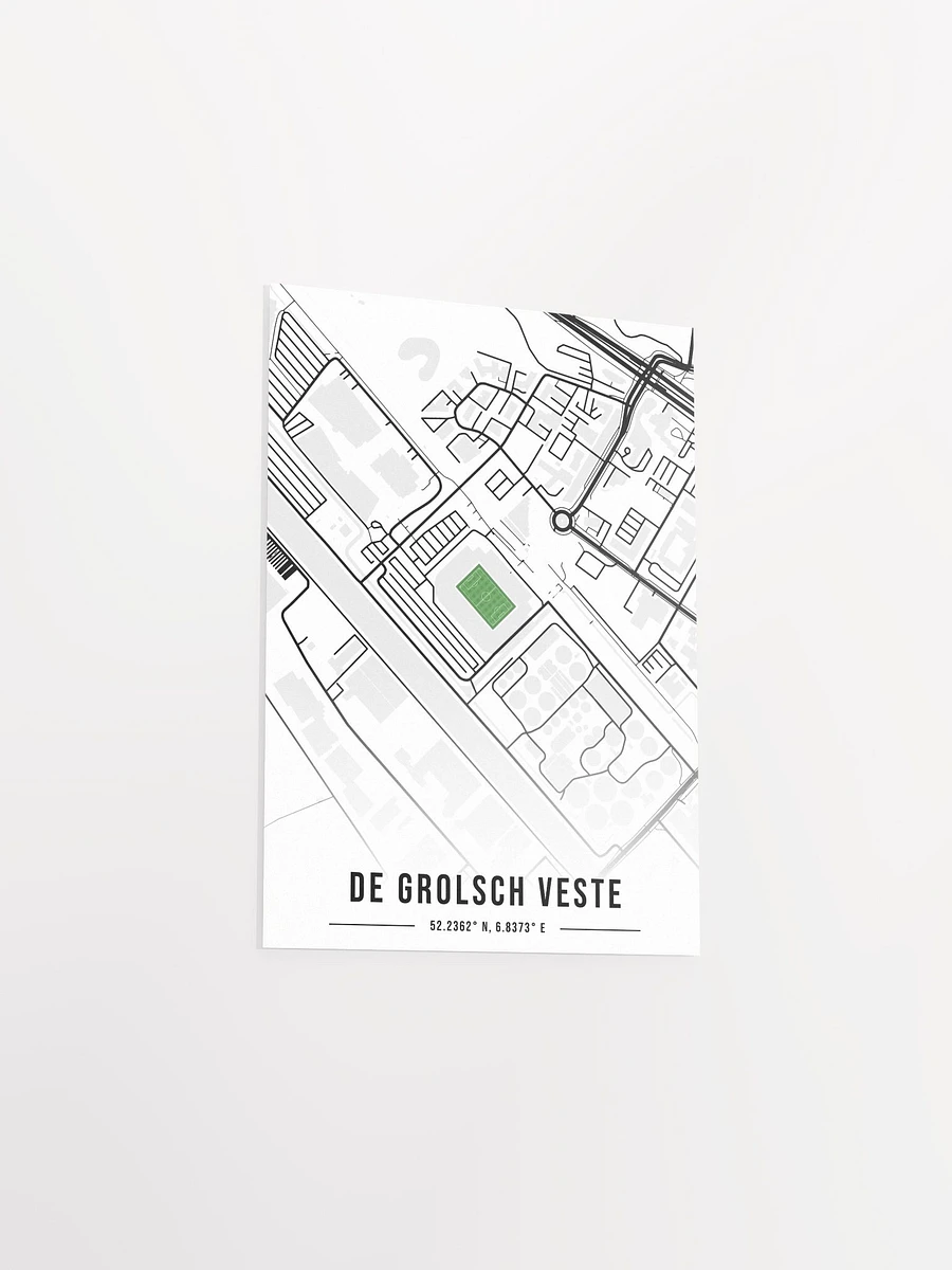 De Grolsch Veste Map Design Poster -White product image (3)