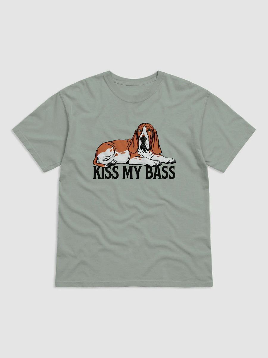 Kiss My Bass T-Shirt | Funny T-Shirt for Basset Hound (Red) Owners product image (4)