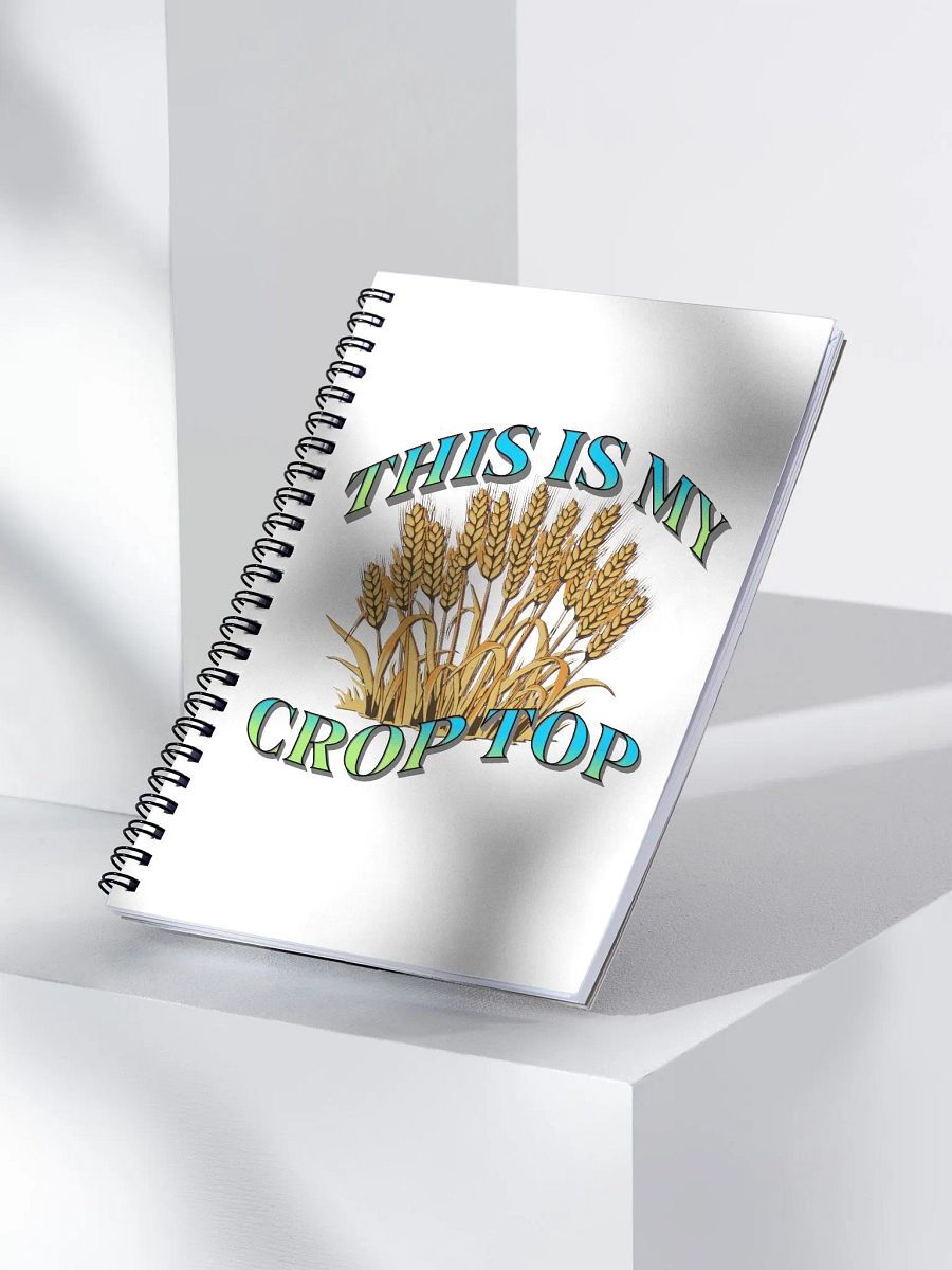 This Is My Crop Top Wheat Stalks Spiral Notebook product image (2)