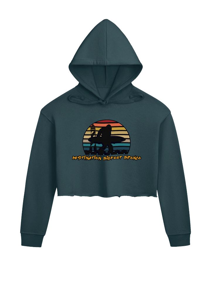 Destination Bigfoot Bronco Classic Logo Bella+Canvas Fleece Women's Crop Hoodie (Multiple Colors Available) product image (9)