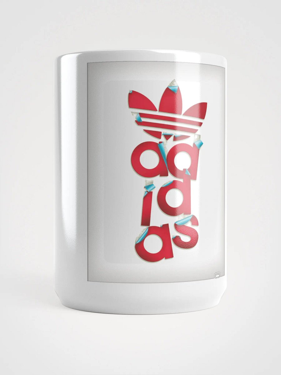 Peeling Effect adidas Logo White Glossy Mug product image (5)