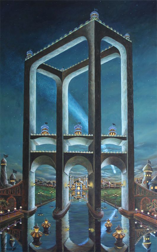 "ISON Comet and Al-Mahdi" Painting by Deni Je product image (1)