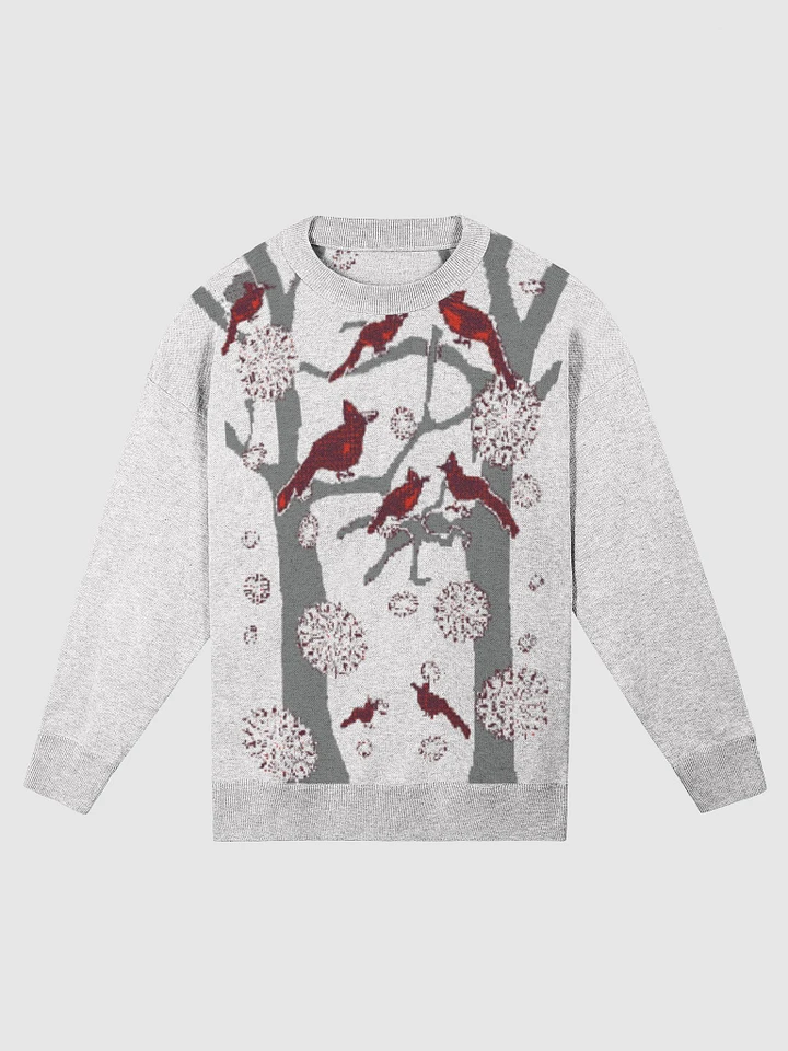 Cardinals In The Snow Relaxed Fit Sweater product image (4)