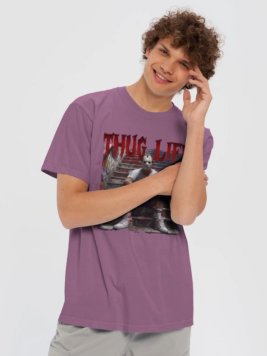 'Thug Life, Jason' Garment-Dyed T-Shirt product image (49)