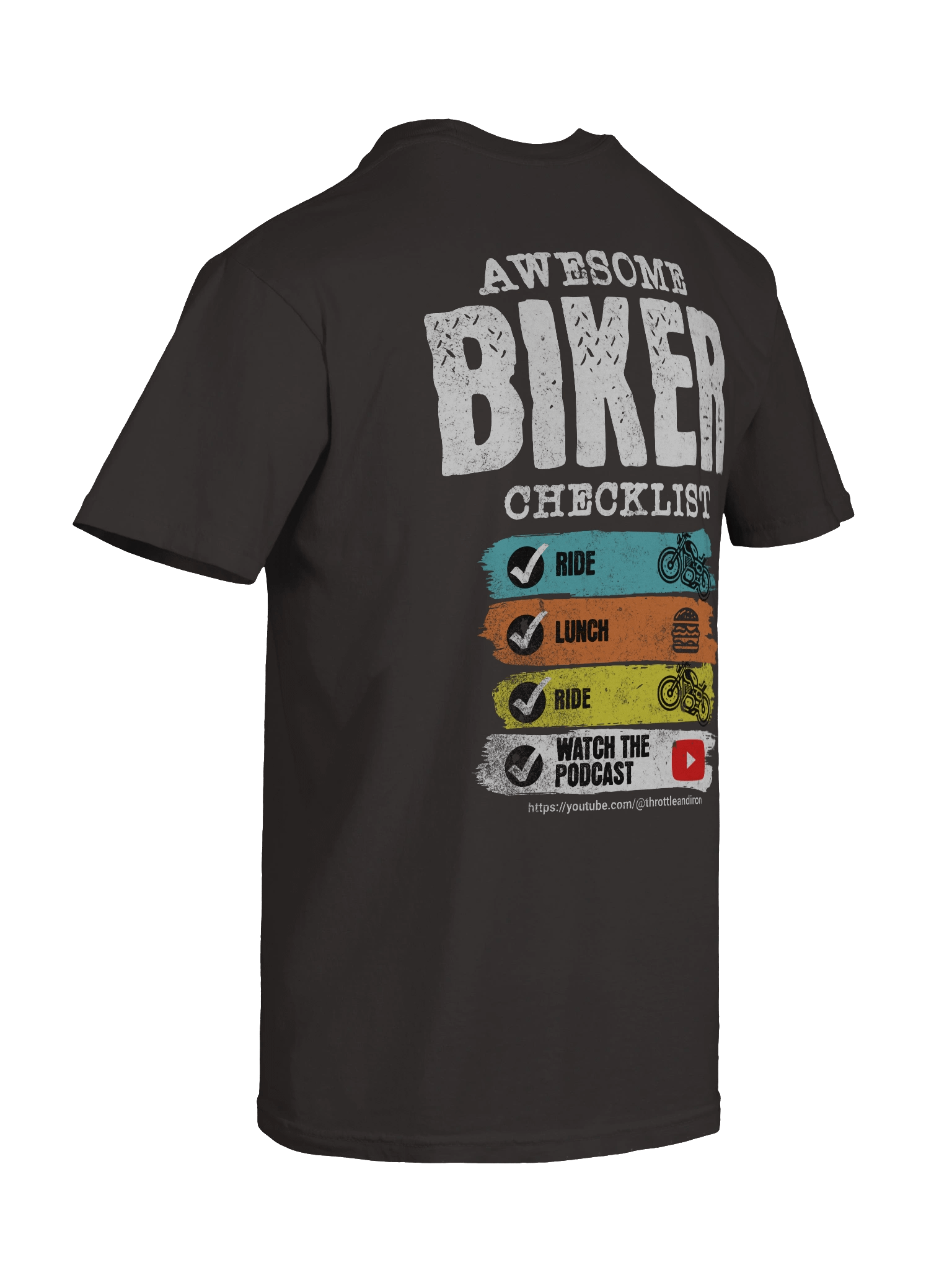 Throttle & Iron “Awesome Biker Checklist” Tee product image (86)