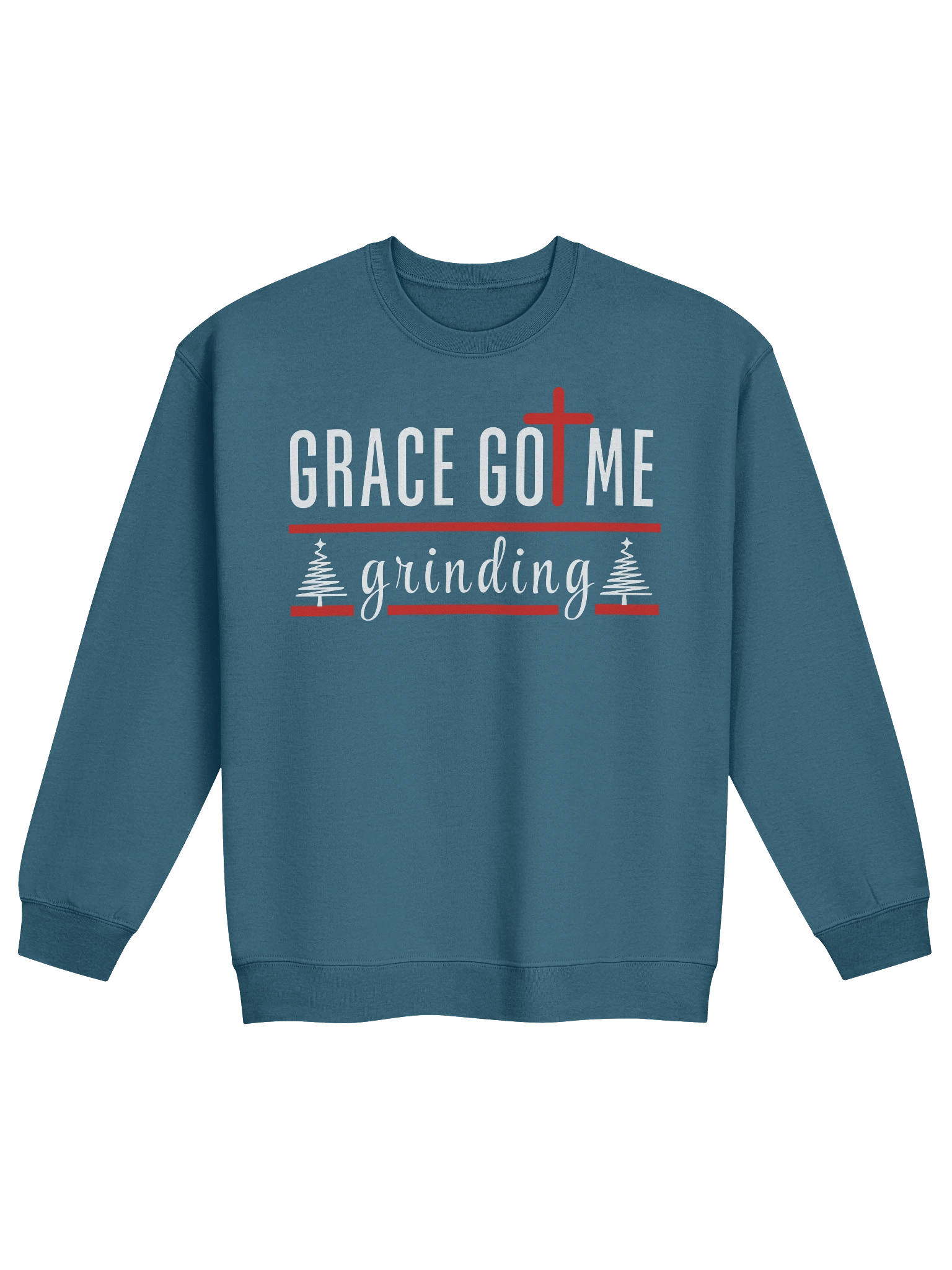 Grace Got Me Grinding Christian Sweater | Faith & Hustle Sweatshirt for Women | Inspirational Christian Apparel product image (7)