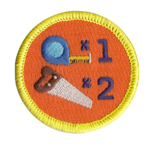 Measure Once Cut Twice (de)Merit Badge product image (1)