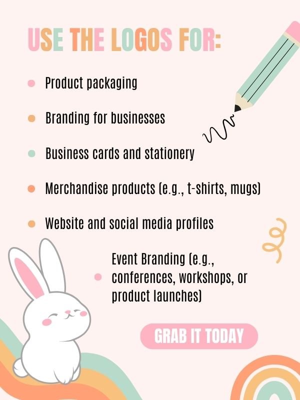 MRR & PLR Whimsical Logo Branding Bundle product image (11)