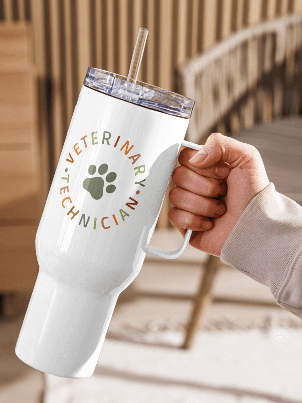 "Veterinarian technician" Travel Mug with a Handle product image (15)