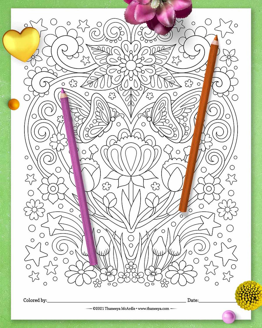 Heart Coloring Pages product image (7)