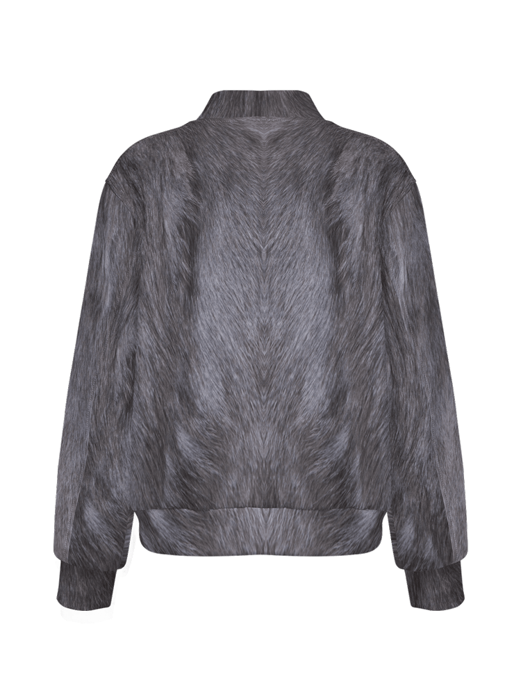 Russian Blue (Grey) Cat Premium Bomber Jacket (Unisex) product image (3)