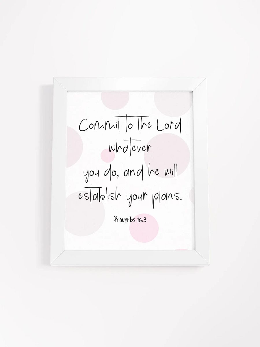 Proverbs 16:3 Commit to the Lord whatever you do product image (2)