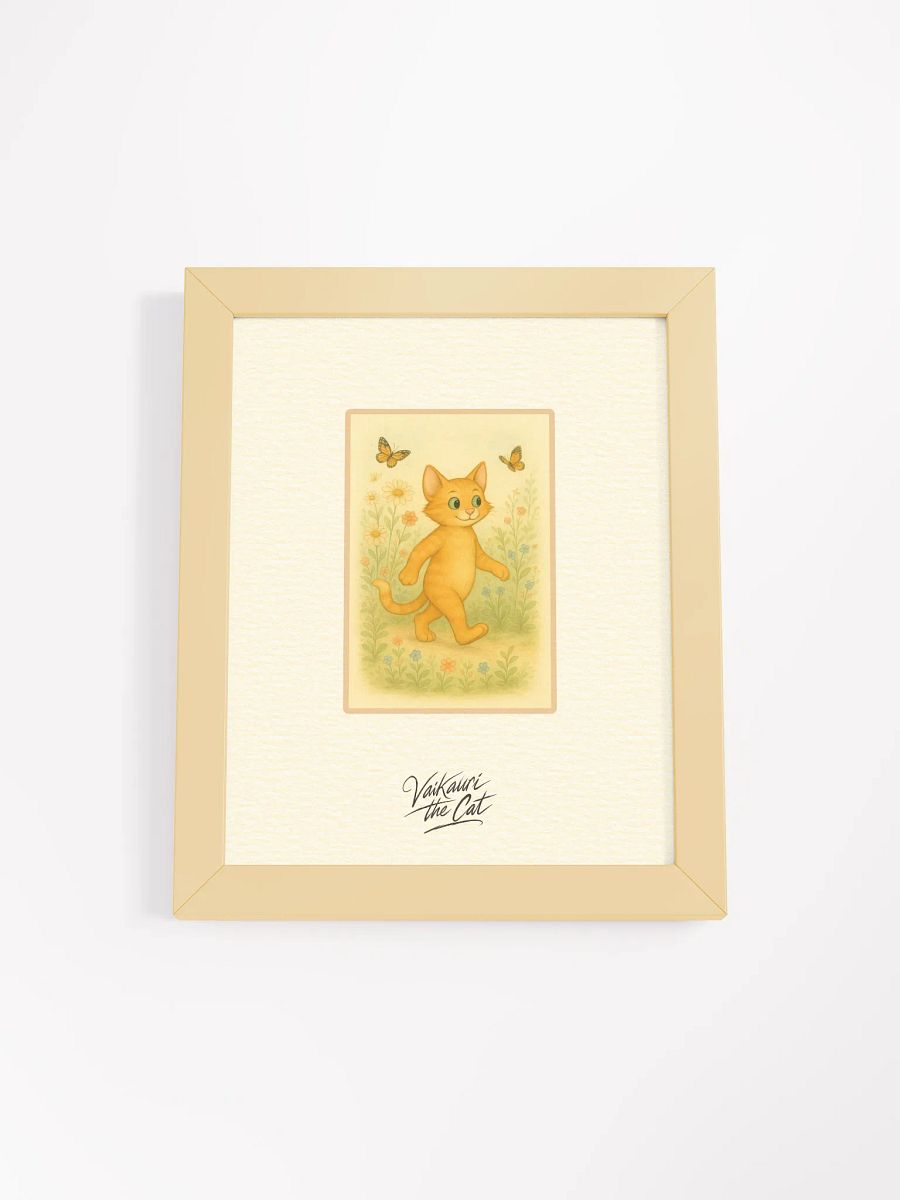 Vaikauri the Cat - Framed Matte Art Print product image (2)