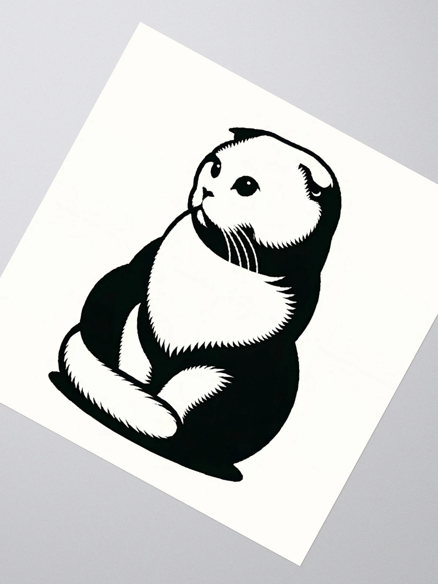 Kiss Cut Stickers: Scottish Fold Monochrome product image (2)