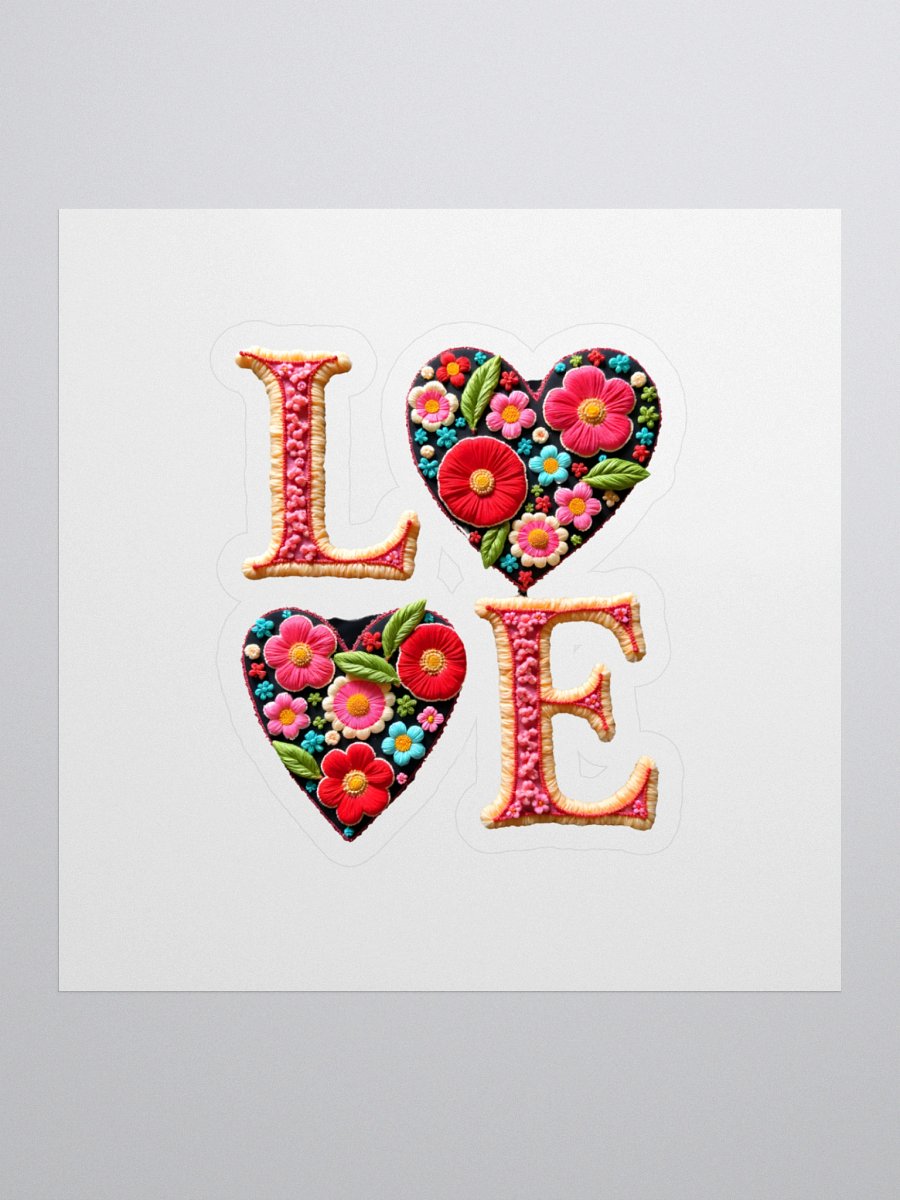Floral Love Embroidery Stickers product image (1)