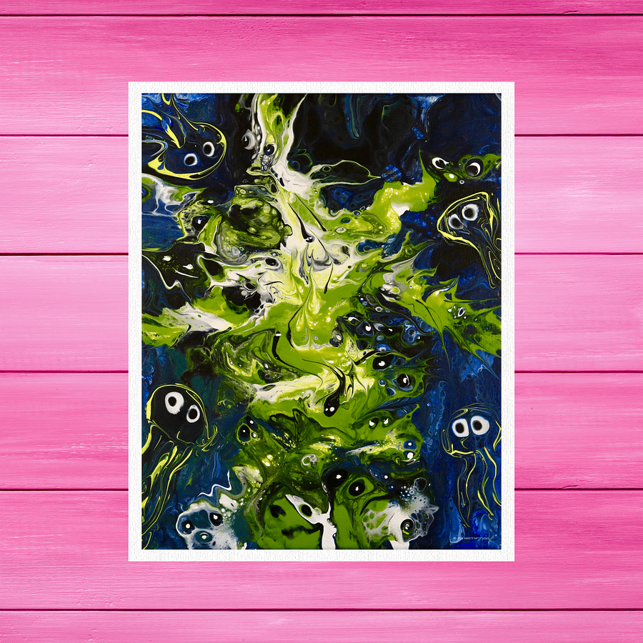 Creatures Among the Green Fire | Art Print product image (2)