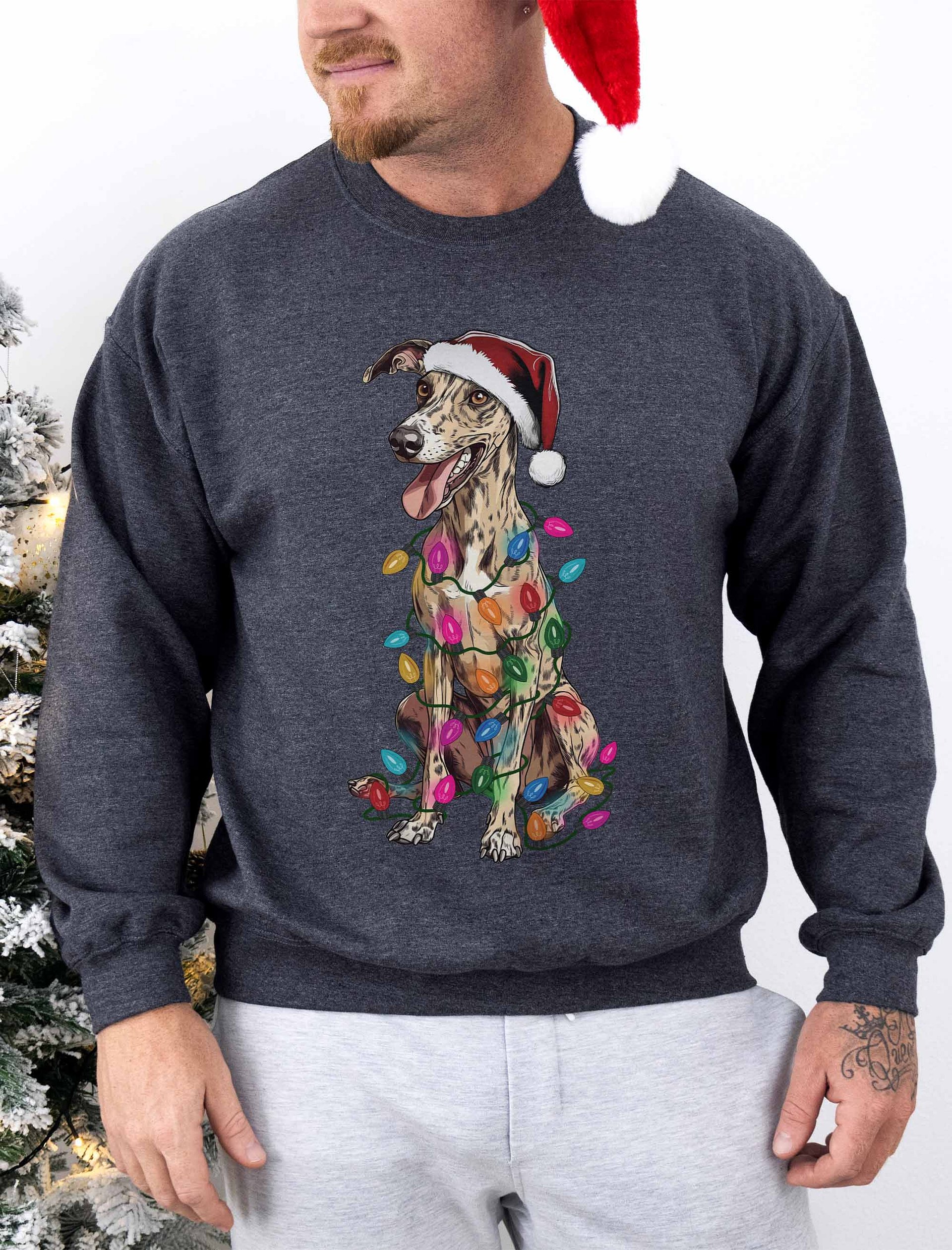Funny Whippet(Brindle) Christmas Sweatshirt product image (25)