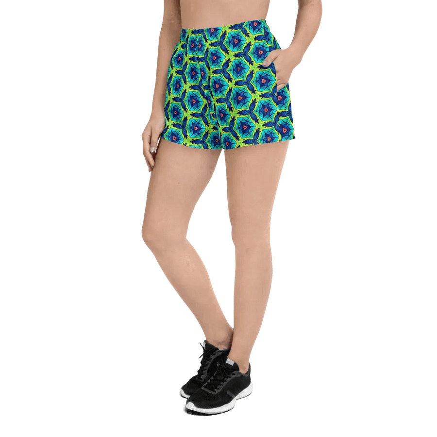 Kaleidoscopic Hex Women Athletic Shorts/Sleep Wear product image (3)