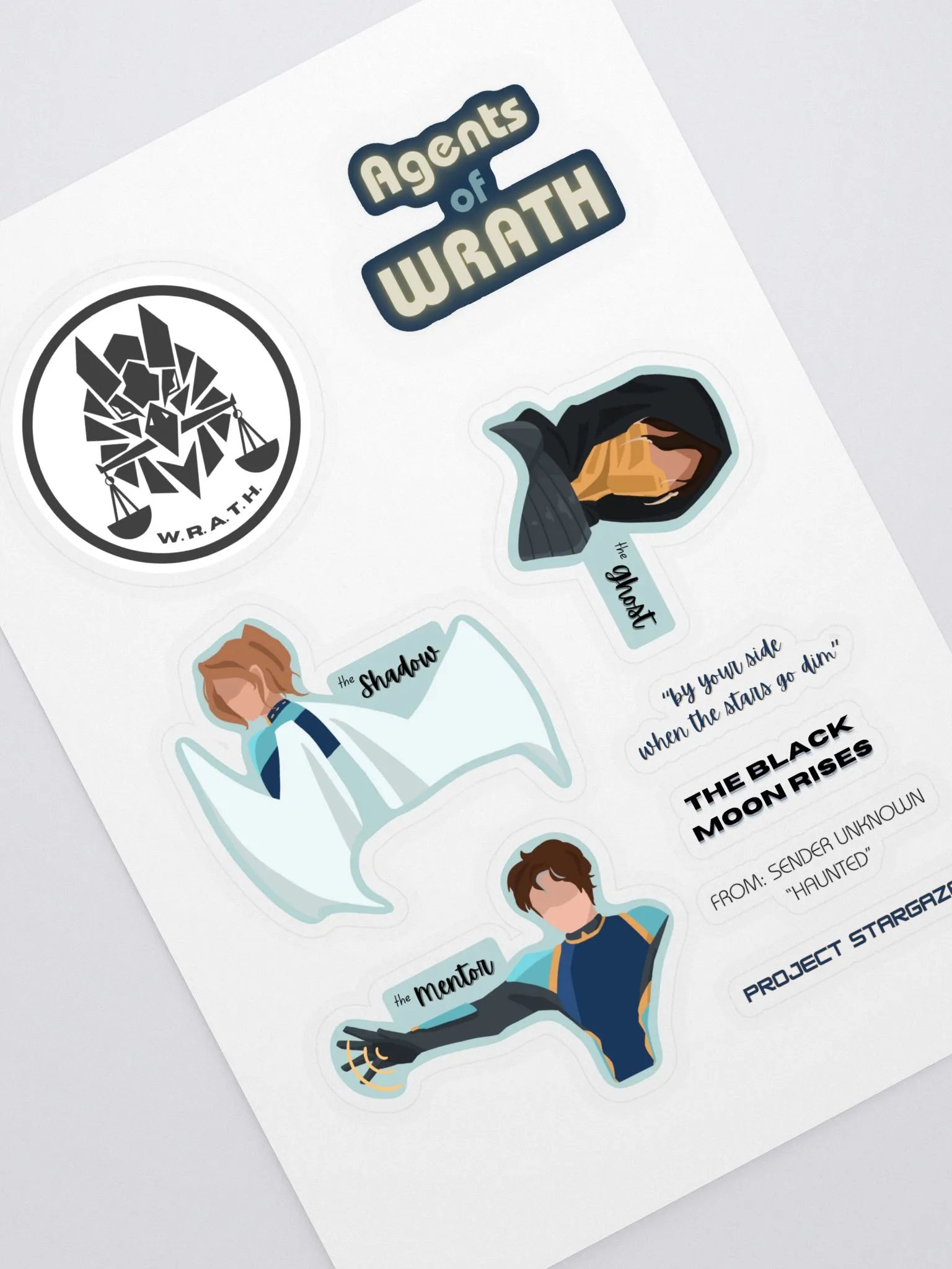Agents of WRATH Sticker Sheet (#1) product image (1)