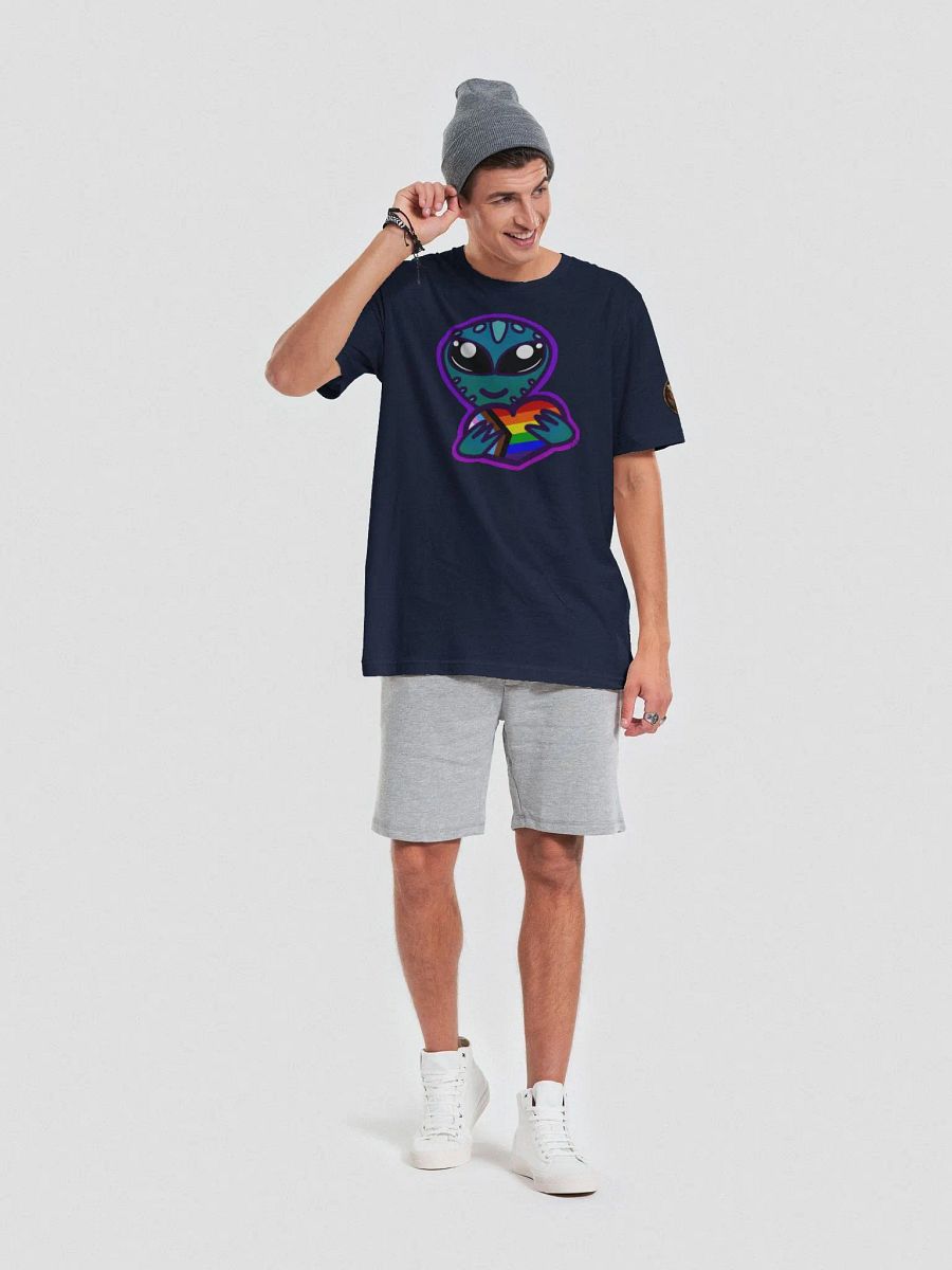 Inclusive Rainbow Pride Heart Alien T-Shirt product image (4)