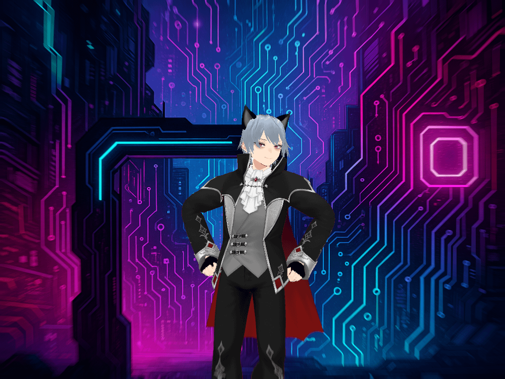 CyberHacker_X - Cyberpunk 3D Avatar Kit (VRM + Renders + Textures) product image (2)