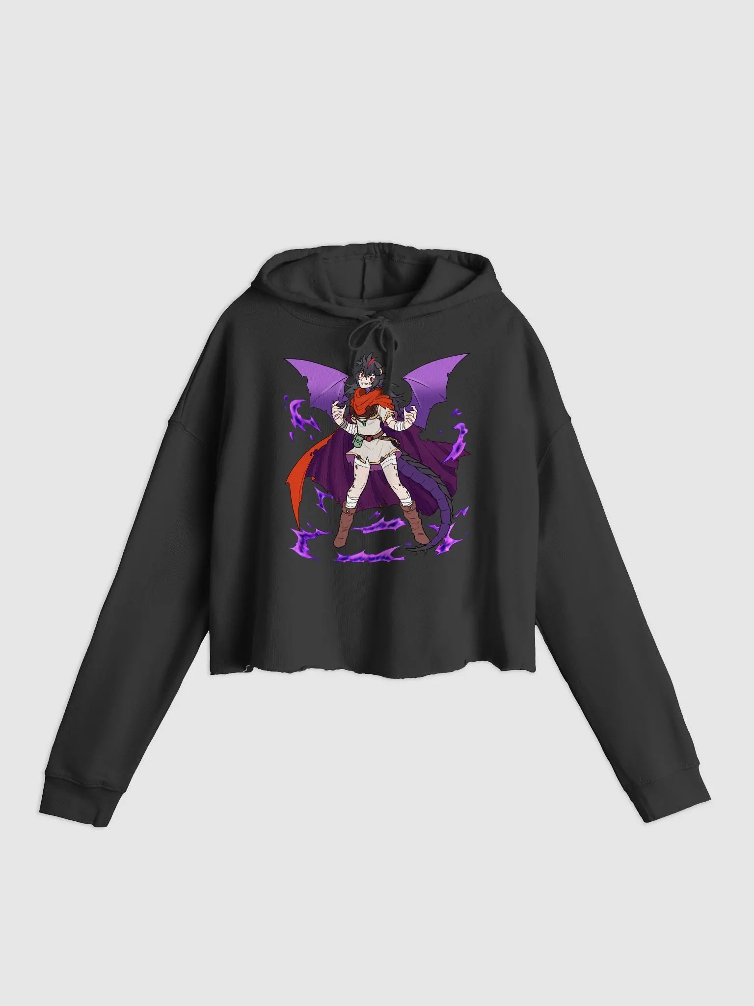 Breath of Shadowfire Crop Hoodie product image (1)