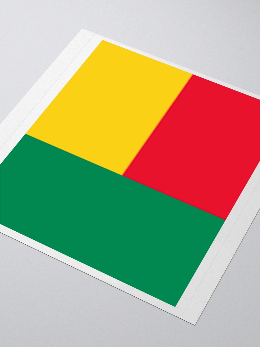 Exclusive Benin Flag Kiss-Cut Stickers - High-Quality Vinyl, Multiple Sizes product image (8)