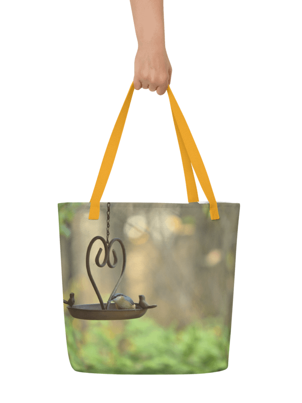 Große Tragetasche - Meise am Futterplatz product image (1)