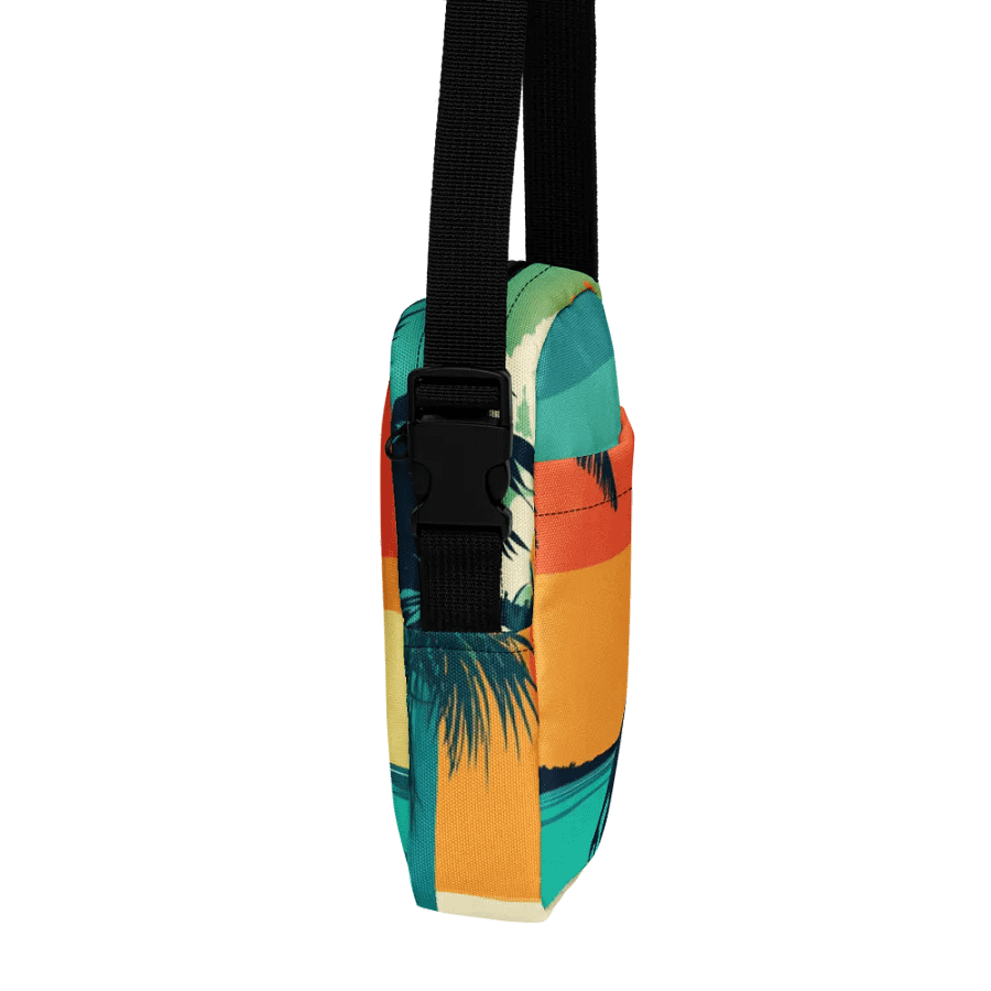 All-Over Print Utility Crossbody Bag | AI Design sunset product image (6)
