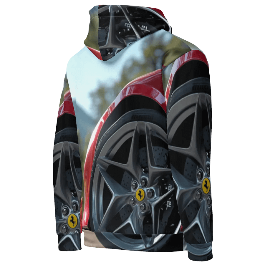 Speedster Red Horse All-Over Printed Hoodie product image (7)