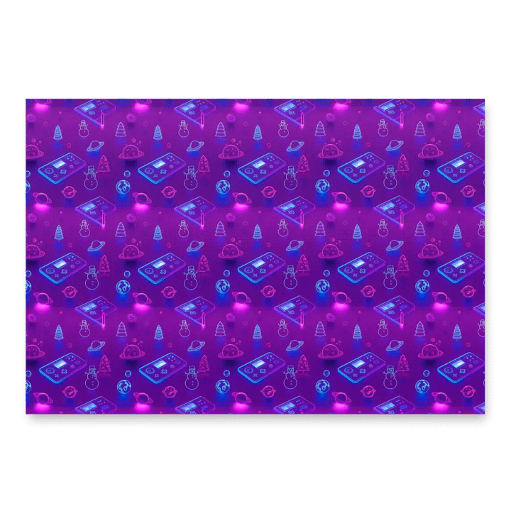 Ibreon Esports Holiday Wrapping Paper - Neon Space product image (1)