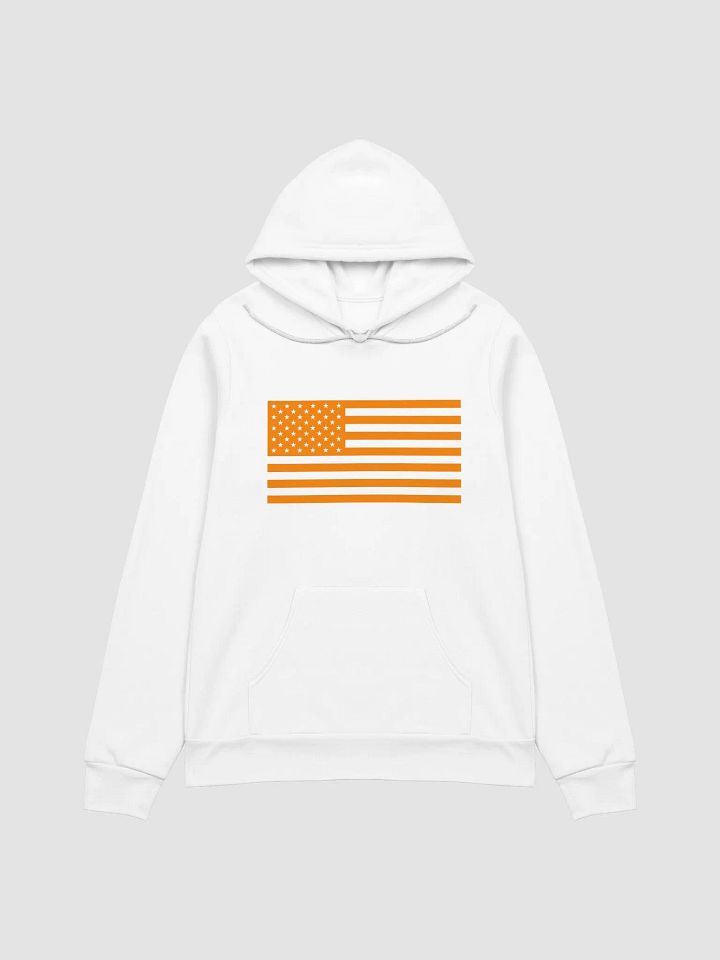 Orange American Flag Hoodie product image (1)
