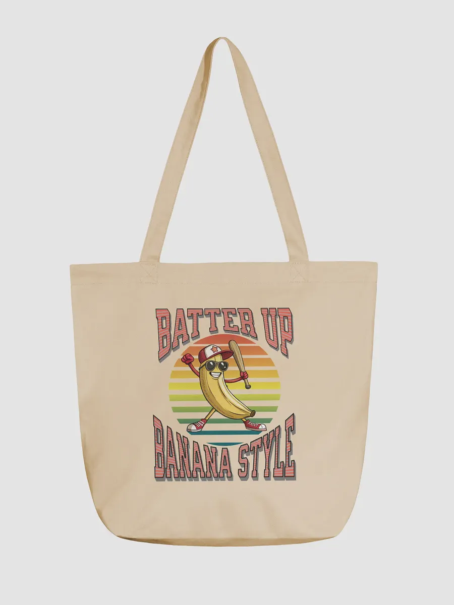 Batter Up Banana Style Baseball Eco-Friendly Tote Bag product image (2)