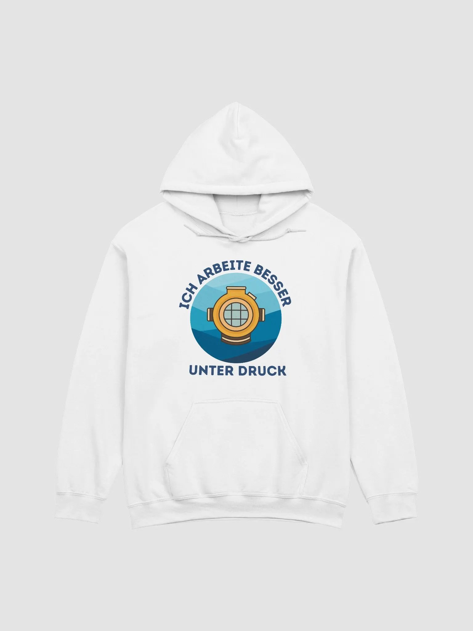 Ich arbeite besser unter Druck Hoodie product image (1)