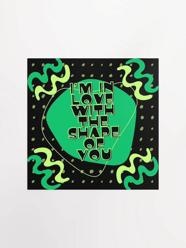Shape of You Green Abstract Poster product image (4)