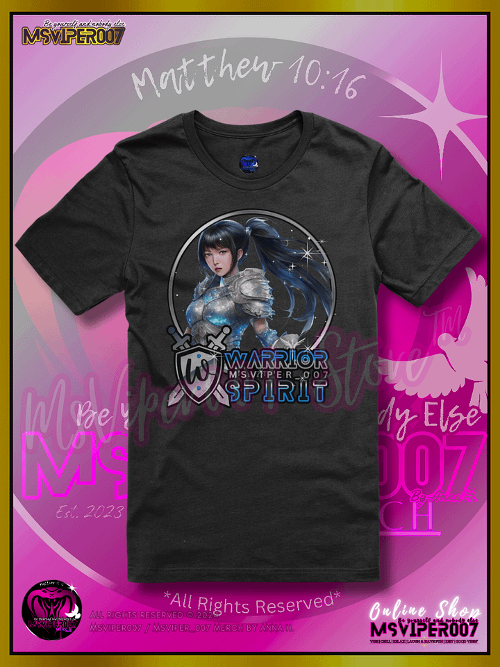 T-Shirt - MsViper007's "Warrior Spirit [Blue Blossom]" Comfort T-shirt By Anna H. product image (1)